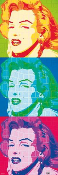 Marilyn Monroe Psychedelic Cool Wall Art Poster 36x12