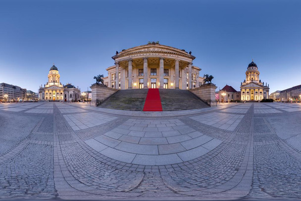 Gendarmenmarkt Square Concert Hall Berlin Germany Fish Eye View Photo Photograph Cool Huge Large Giant Poster Art 54x36
