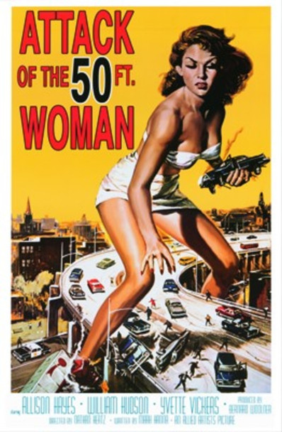 Attack of the 50 foot Woman Movie Cool Wall Decor Art Print Poster 24x36