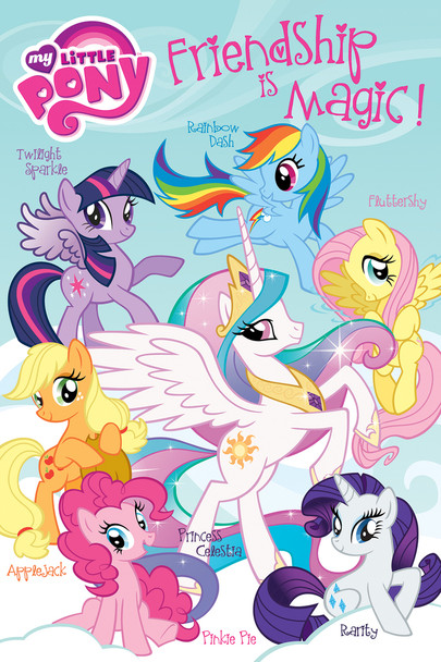 My Little Pony Friendship TV Show Cool Wall Decor Art Print Poster 24x36
