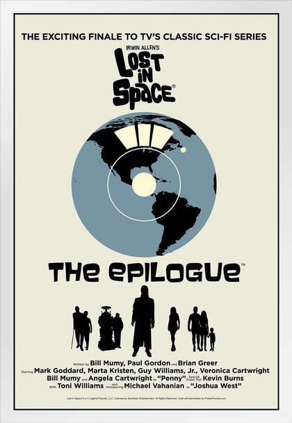 Lost In Space The Epilogue by Juan Ortiz White Wood Framed Poster 14x20