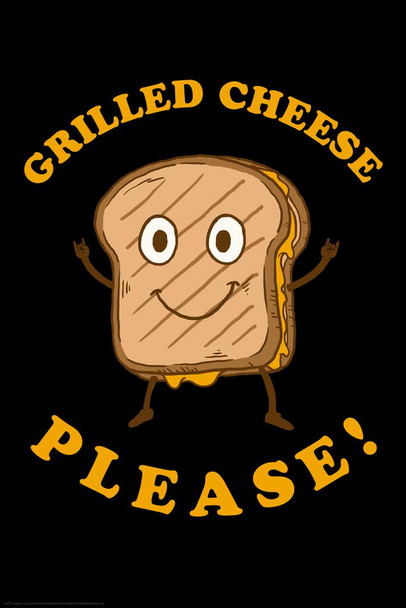 Grilled Cheese Please Funny Thick Paper Sign Print Picture 8x12