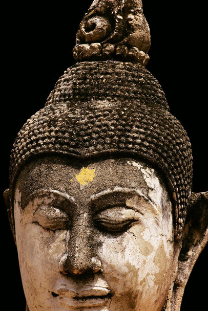 Buddha Sculpture From Temples of Chang Mai Photo Photograph Thick Paper Sign Print Picture 8x12