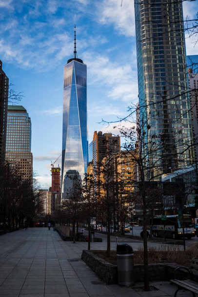 World Trade Center New York City NYC at Sunset Photo Photograph Thick Paper Sign Print Picture 8x12