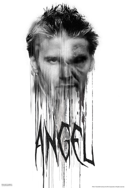 Buffy The Vampire Slayer Angel Streak Graphic 90s TV Show Series Horror Cool Wall Decor Art Print Poster 12x18