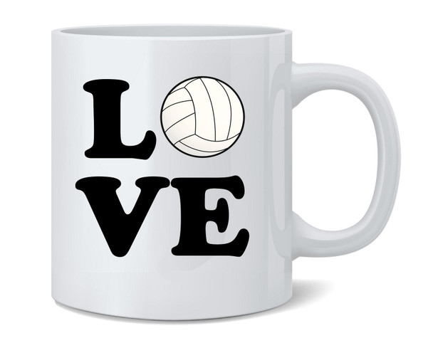 Volleyball Love Team Player Cute Fan Coffee Mug 12oz