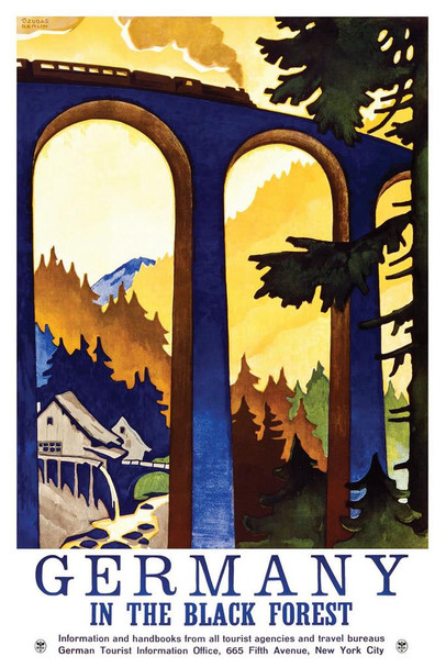 Laminated Germany In The Black Forest Vintage Illustration Travel Art Deco Vintage French Wall Art Nouveau 1920 French Advertising Vintage Poster Prints Art Nouveau D Dry Erase Wall Art 24x36