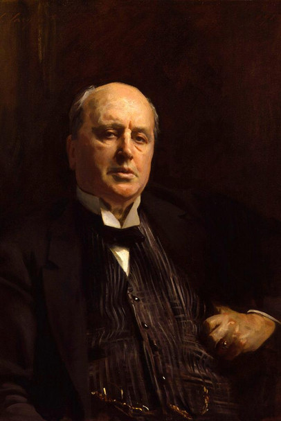 Laminated John Singer Sargent Henry James Realism Sargent Painting Artwork Man Portrait Wall Decor Oil Painting French Poster Prints Fine Artist Decorative Wall Art Poster Dry Erase Sign 24x36