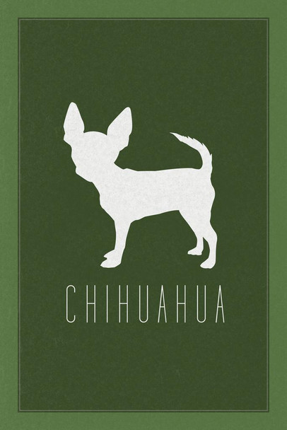 Laminated Dogs Chihuahua Green Dog Posters For Wall Funny Dog Wall Art Dog Wall Decor Dog Posters For Kids Bedroom Animal Wall Poster Cute Animal Posters Poster Dry Erase Sign 24x36