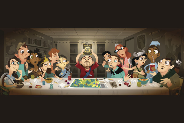 The Last RPG Club Meeting Cool Wall Art Print Poster 18x12