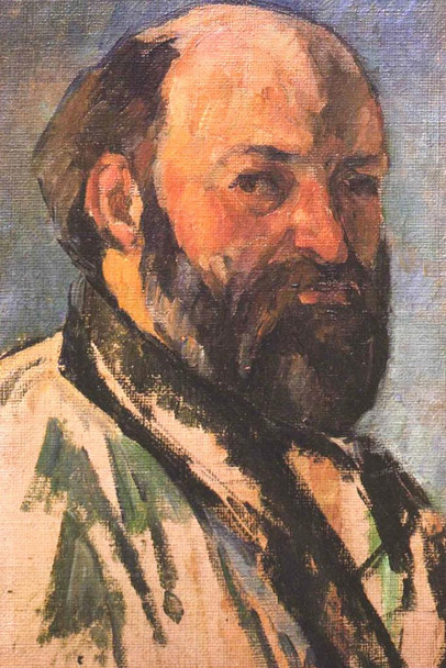 Laminated Cezanne Self Portrait Impressionist Posters Paul Cezanne Art Prints Human Man Painting Wall Art French Artist Wall Decor Portrait Romantic Art Cubism Artwork Poster Dry Erase Sign 24x36