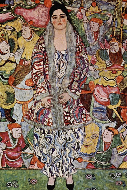 Laminated Gustav Klimt Friederike Maria Beer Poster Dry Erase Wall Art 24x36