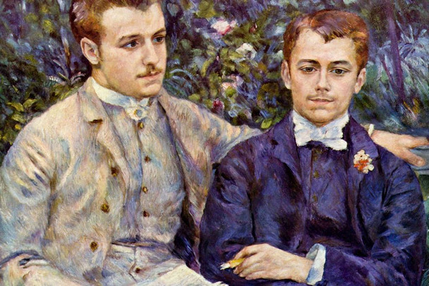 Laminated Pierre Auguste Renoir Charles und Georges Durand Ruel Realism Romantic Artwork Renoir Canvas Wall Art French Impressionist Art Poster Portrait Painting Poster Dry Erase Sign 36x24