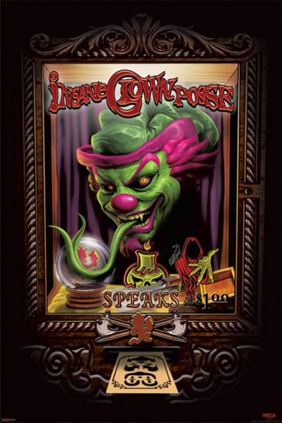 Laminated Insane Clown Posse Tom Wood Riddlebox Booth Poster Dry Erase Sign 24x36