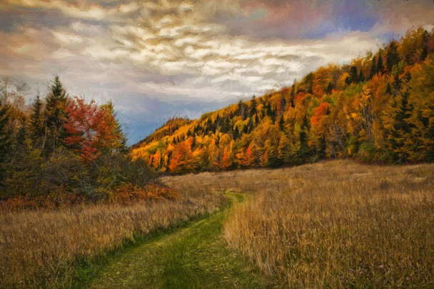 Laminated Autumn Hills Art Print Poster Dry Erase Sign 24x36