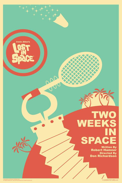 Laminated Lost In Space Two Weeks In Space by Juan Ortiz Episode 72 of 83 Art Print Poster Dry Erase Sign 24x36