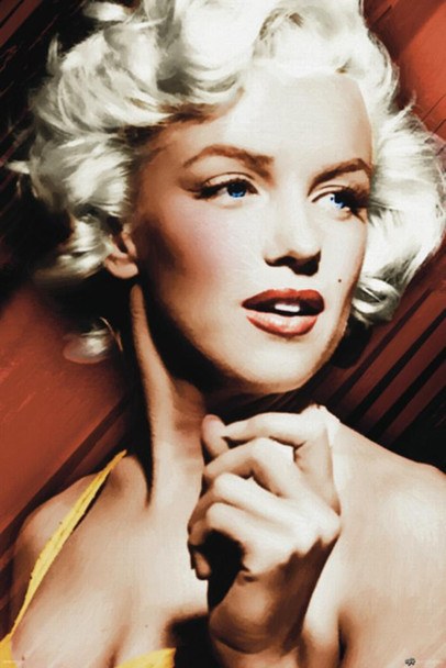 Marilyn Monroe Glamour Cool Wall Art Laminated Dry Erase Sign Poster 24x36