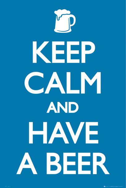 Keep Calm and Have a Beer Funny Cool Wall Decor Art Print Poster 24x36