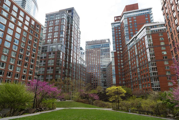 Laminated Battery Park City Lower Manhattan New York City NYC Photo Photograph Poster Dry Erase Wall Art 36x24