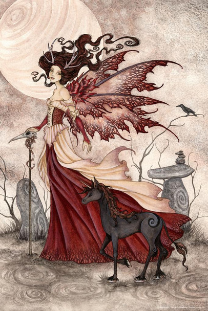 Laminated The Red Queen by Amy Brown Art Print Poster Dry Erase Sign 24x36