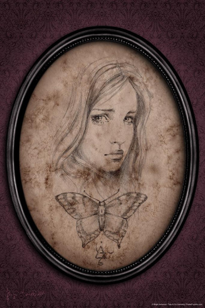 Laminated Facing Change by Brigid Ashwood Portrait Fantasy Art Wall Decor Nature Woman Illustration Celtic Ornate Wall Art Flower Spiritual Art Print Decorative Painting Poster Dry Erase Wall Art 24x36