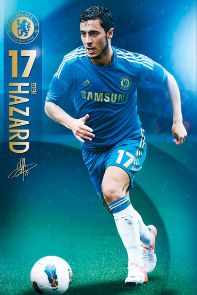 Chelsea FC Eden Hazard Soccer Football Sports Poster 24x36 inch