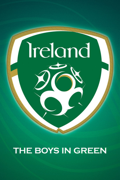 Ireland National Team Crest Soccer Football Sports Cool Wall Decor Art Print Poster 24x36