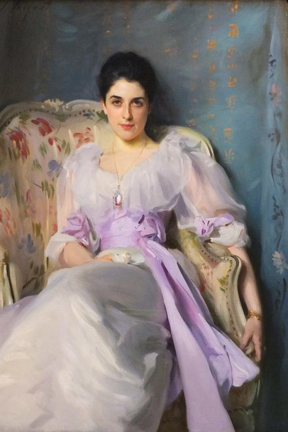 Laminated John Singer Sargent Lady Agnew of Lochnaw Realism Sargent Painting Artwork Woman Portrait  Oil Painting French Poster Prints Fine Decorative Wall Art Poster Dry Erase Wall Art 24x36
