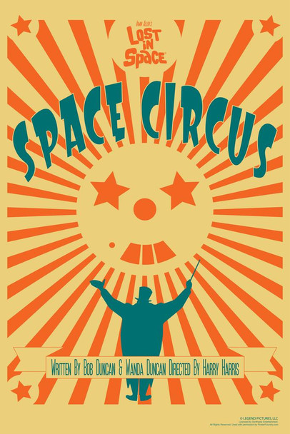 Laminated Lost In Space Space Circus by Juan Ortiz Episode 34 of 83 Art Print Poster Dry Erase Sign 24x36