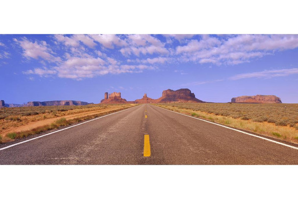 Laminated Route 163 Navajo Indian Reservation Dramatic Photo Art Print Poster Dry Erase Wall Art 36x24
