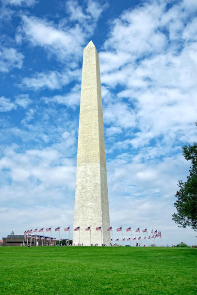 Laminated Washington Monument in Washington DC Photo Art Print Poster Dry Erase Wall Art 24x36