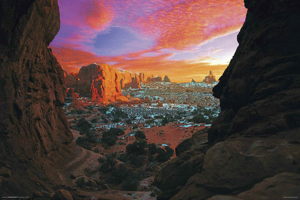 Utah Rock Buttes Canyon View Photo Photograph Cool Wall Decor Art Print Poster 36x24