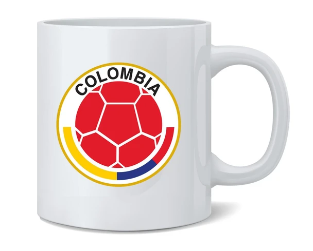Colombia Futbol Soccer National Team Crest Coffee Mug 12oz