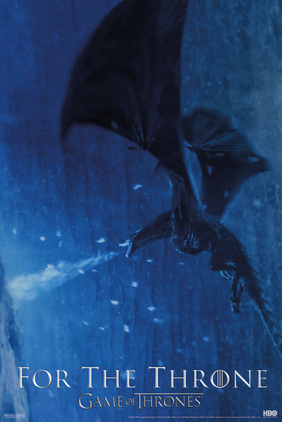 Game of Thrones For the Throne Viserion Dragon Cool Wall Decor Art Print Poster 12x18