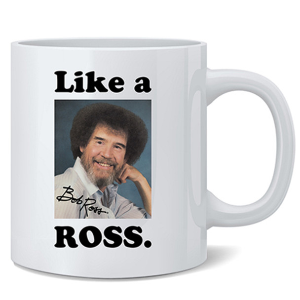 Bob Ross Mug Like Ross Meme Motivational Coffee Mug 12oz