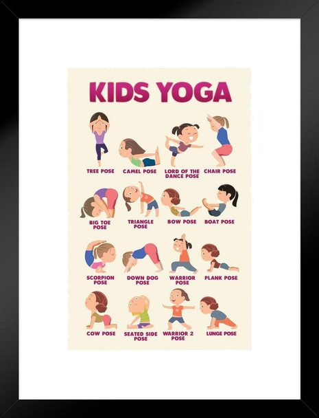 20 Easy Yoga Poses for Beginners with a Free Printable - Nerdy Mamma
