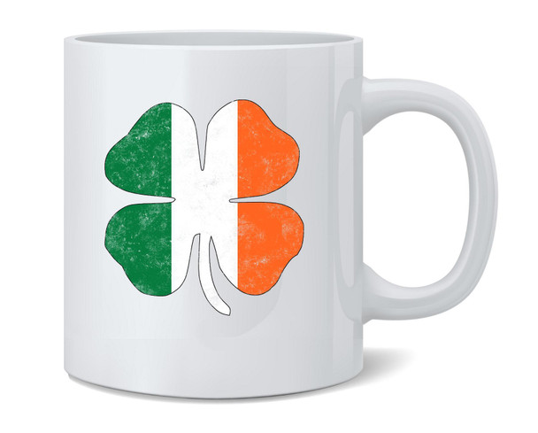 Irish Flag Shamrock St. Patricks Day Ceramic Coffee Mug Tea Cup Fun Novelty Gift 12 oz