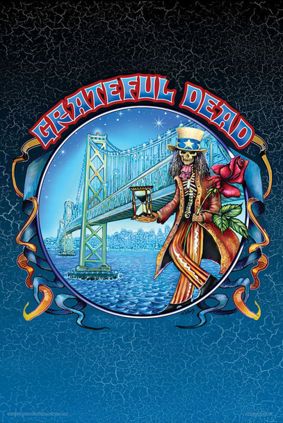 Grateful Dead Bay Bridge Music Poster 24x36