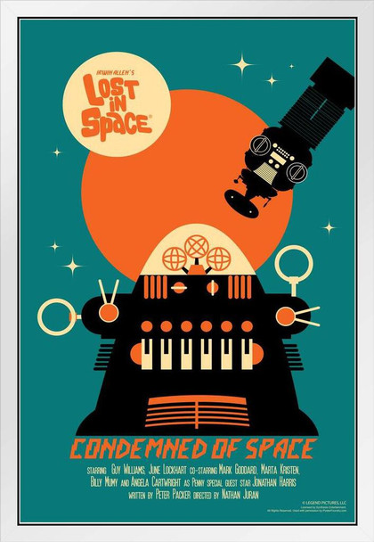 Lost In Space Condemned of Space by Juan Ortiz Episode 60 of 83 White Wood Framed Poster 14x20