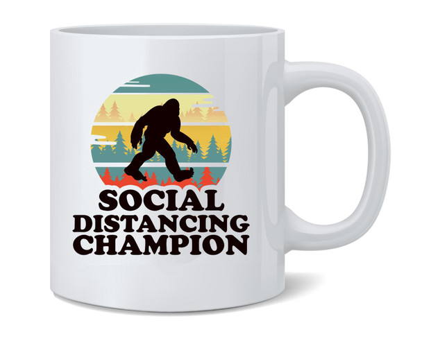 Bigfoot Champion Funny Sasquatch Ceramic Coffee Mug Tea Cup Fun Novelty Gift 12 oz