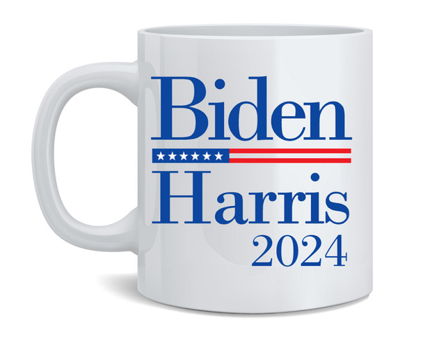 Biden Harris 2024 Mug Democrat Joe Kamala Presidential Election Campaign Liberal Ceramic Coffee Mug 12 oz