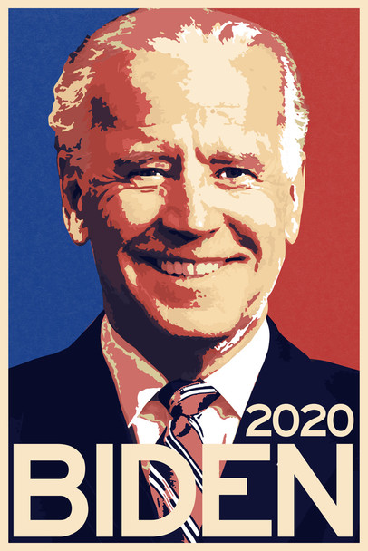 Joe Biden 2020 Sign Campaign For President Presidential Election Vote Hope Democratic Party Liberal Pop Art Cool Wall Decor Art Print Poster 12x18