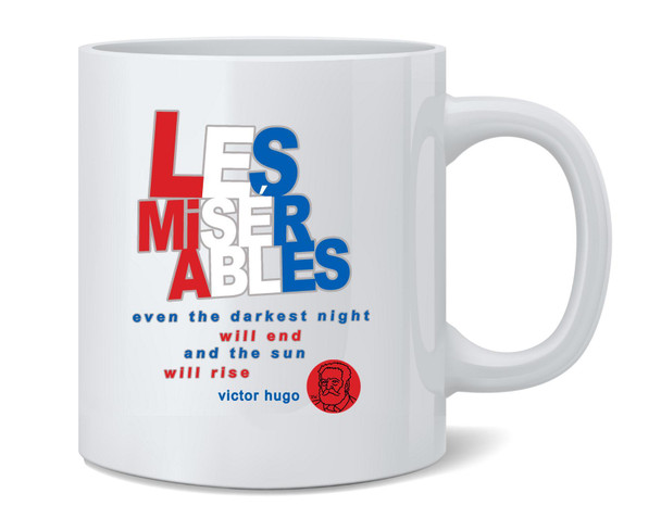 Les Miserables Victor Hugo Book Cover Art Ceramic Coffee Mug Tea Cup Fun Novelty Gift 12 oz