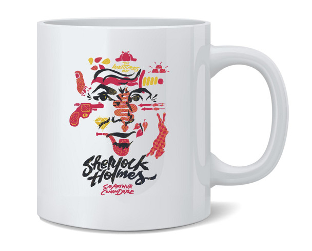 Sherlock Holmes Sir Arthur Conan Doyle Book Art Ceramic Coffee Mug Tea Cup Fun Novelty Gift 12 oz