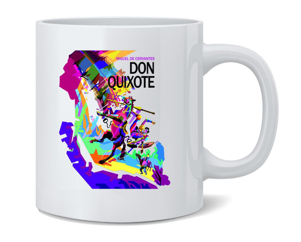 Don Quixote Miguel De Cervantes Book Classics Ceramic Coffee Mug Tea Cup Fun Novelty Gift 12 oz