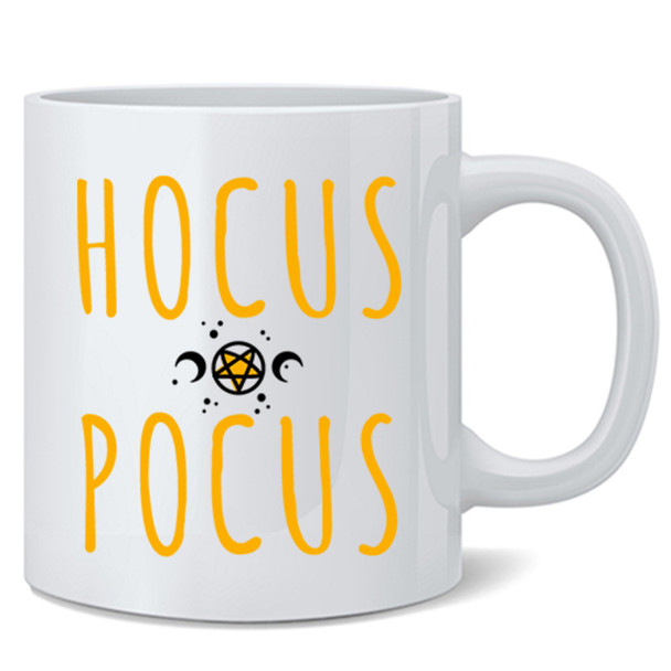 Hocus Pocus Witchy Halloween Fall Cute Funny Ceramic Coffee Mug Tea Cup Fun Novelty Gift 12 oz