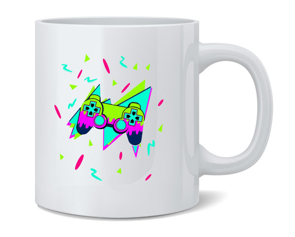 Gamer Retro Controller PS 90s Ceramic Coffee Mug Tea Cup Fun Novelty Gift 12 oz