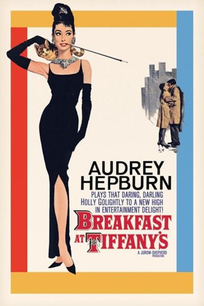 Breakfast at Tiffanys Audrey Hepburn Holly Golightly Romantic Comedy Movie Film Cool Wall Decor Art Print Poster 24x36