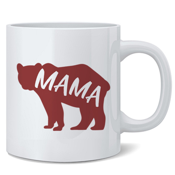Mama Bear Coffee Mug Mothers Day Mom Fuel Momma Cute Ceramic Coffee Mug Tea Cup Fun Novelty Gift 12 oz