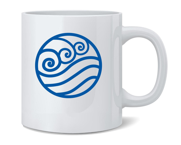 Water Symbol Element Japanese Anime Ceramic Coffee Mug Tea Cup Fun Novelty Gift 12 oz